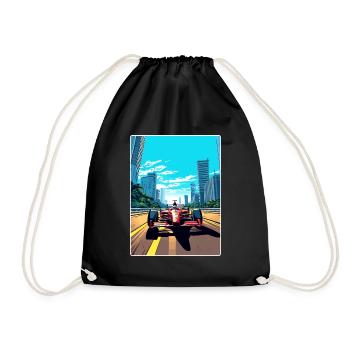 Sao Paulo Circuit Motorsport Race Brazil Travel - Drawstring Bag - black - Front