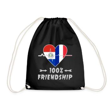 Le Paraguay et la France : une amitié à 100 % - Sac de sport léger - noir - Devant