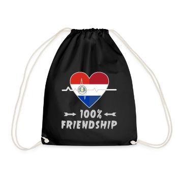 L'Autriche et les Pays-Bas : amitié à 100 % - Sac de sport léger - noir - Devant