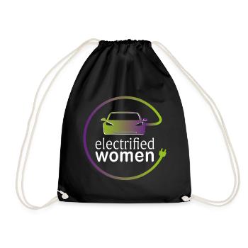 electrified women - Turnbeutel - Schwarz - Vorne