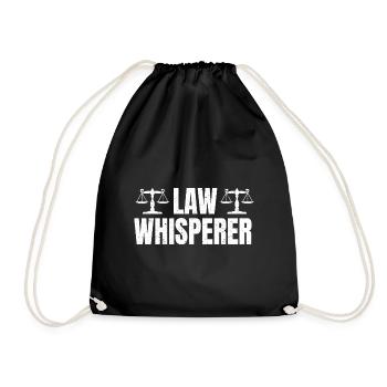 Lawyer Lawyer Justice Law Law Whisperer - Drawstring Bag - black - Front