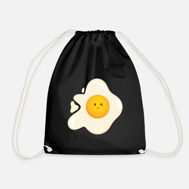 Oeuf au plat sucré - Sac de sport léger - noir