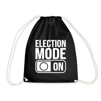 Election Mode On USA America Election - Drawstring Bag - black - Front