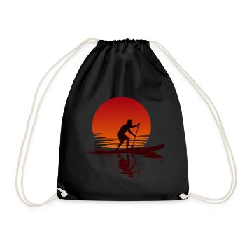 Stand Up Paddle Coucher de soleil - Sac de sport léger - noir - Devant