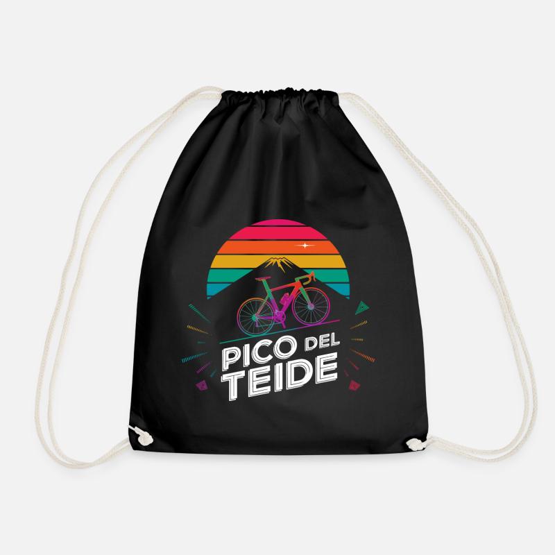 Pico del Teide – Ikonischer Aufstieg auf Teneriffa - Turnbeutel - Schwarz