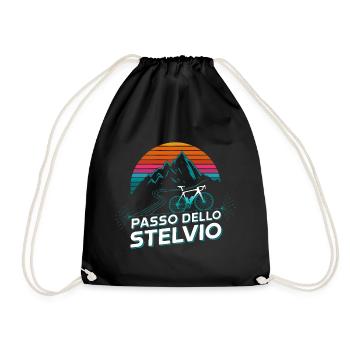 Passo dello Stelvio Rennrad Italien - Turnbeutel - Schwarz - Vorne