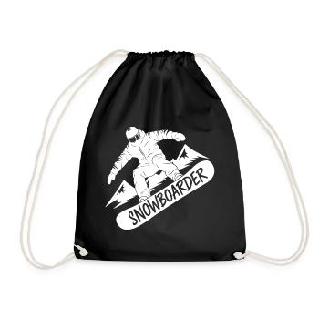 Snowboarders Snowboard Snowboard Sports d’hiver - Sac de sport léger - noir - Devant