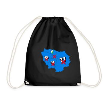 Région île de france - Sac de sport léger - noir - Devant
