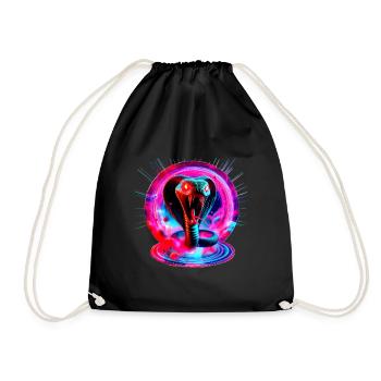 Serpent (02) - Sac de sport léger - noir - Devant