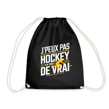 J peux pas j ai hockey - Sac de sport léger - noir - Devant