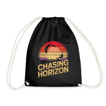 Coucher de soleil cerf-volant T-Shirt - Sac de sport léger - noir - Devant