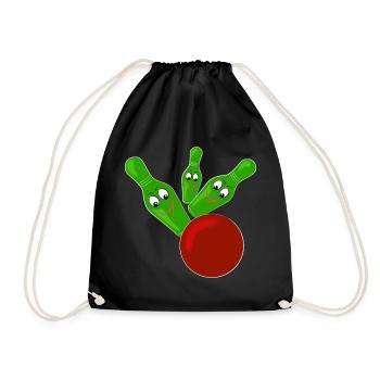 Skittles - Drawstring Bag - black - Front