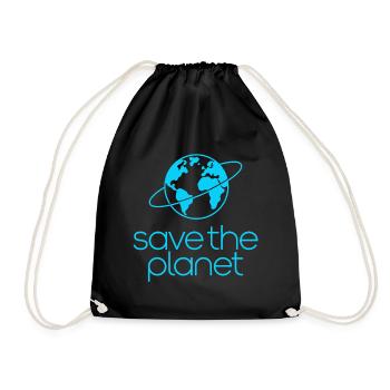Militants écologistes de Save the Planet Earth - Sac de sport léger - noir - Devant