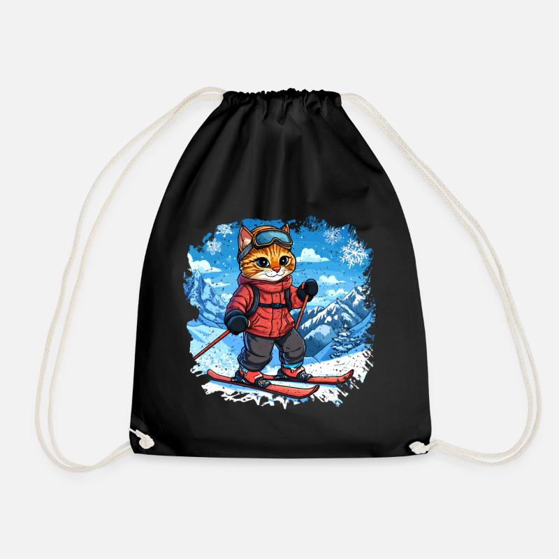 Chats de ski - Sac de sport léger - noir