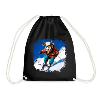 Ski des vaches - Sac de sport léger - noir - Devant