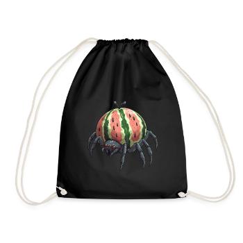Araignée melon - Sac de sport léger - noir - Devant