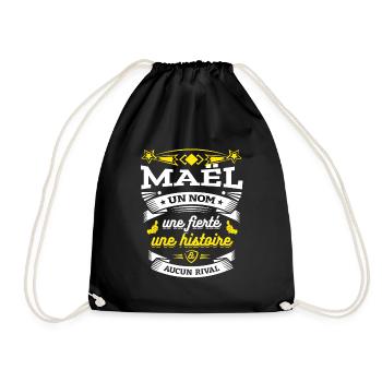 MAËL UN NOM UNE FIERTÉ AUCUN RIVAL - Sac de sport léger - noir - Devant