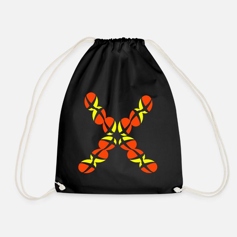 X - Drawstring Bag - black