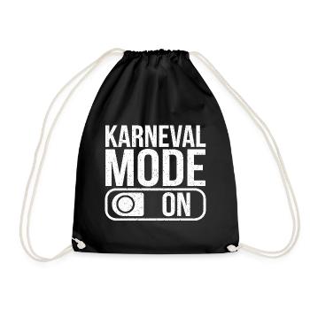 Mode Karneval sur Fasching Fasnet - Sac de sport léger - noir - Devant