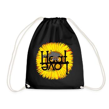 Chat d’été Chaleur Amour - Sac de sport léger - noir - Devant