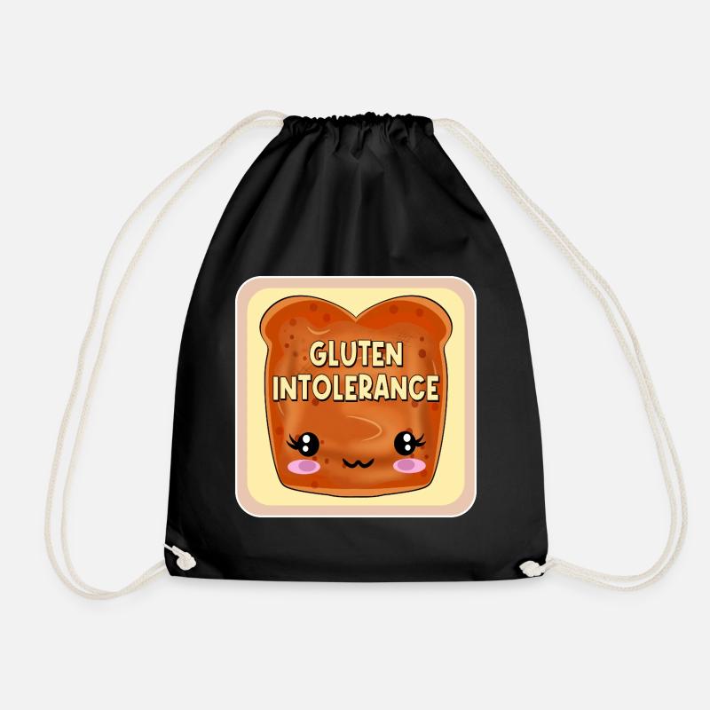 GLUTENUNVERTRÄGLICHKEIT ZÖLIAKIE - Turnbeutel - Schwarz