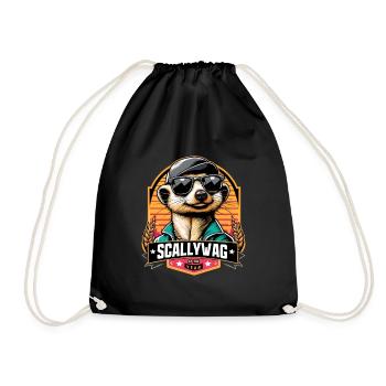 Scallywag des Jahres Erdmännchen witzig Geschenk - Turnbeutel - Schwarz - Vorne