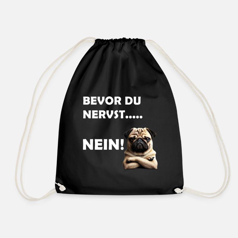 Bevor du nervst... Nein! - Turnbeutel - Schwarz