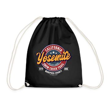 Yosemite Valley Lodge Logo Design - Sac de sport léger - noir - Devant