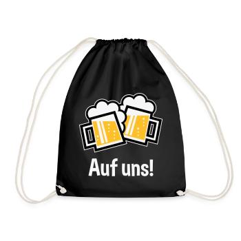 XAufuns! – 2 Bayrische Originale (3) - Turnbeutel - Schwarz - Vorne