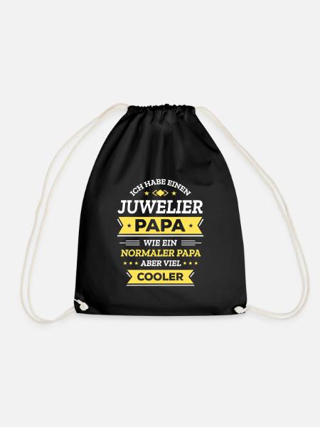 JUWELIER PAPA VATERTAG WEIHNACHTEN GEBURTSTAG - Turnbeutel - Schwarz