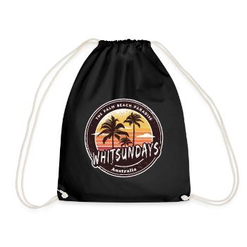 Whitsundays Australie Palmiers Design - Sac de sport léger - noir - Devant