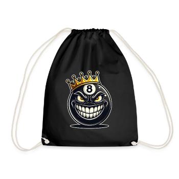Billiards King - Drawstring Bag - black - Front