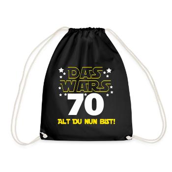 70e anniversaire , Cadeau d’anniversaire - Sac de sport léger - noir - Devant