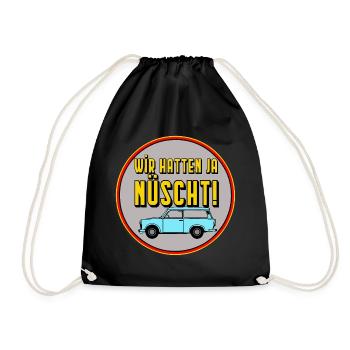 We had yes nüscht - GDR cult saying, monza man - Drawstring Bag - black - Front
