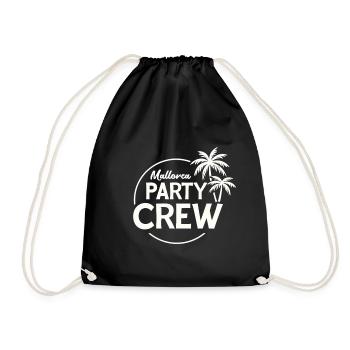Mallorca Party Crew Summer, Sun & Party Feeling - Drawstring Bag - black - Front