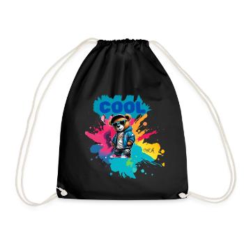 Nounours COOL - Sac de sport léger - noir - Devant