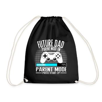 Future Dad – Parent Mode On - Turnbeutel - Schwarz - Vorne