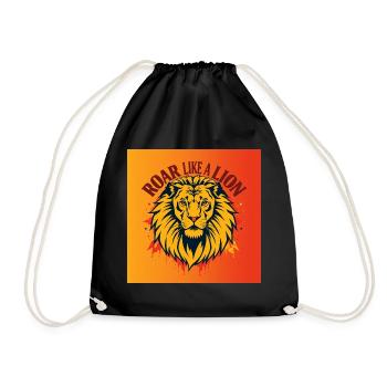 Roar like a Lion - Sac de sport léger - noir - Devant