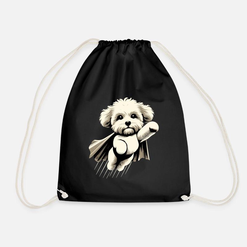 Super Hund Maltipoo Moodle Multipoo Geschenk - Turnbeutel - Schwarz