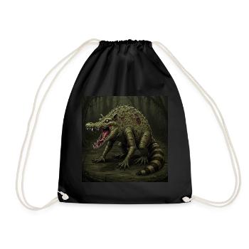 Zombie Crocoon - Turnbeutel - Schwarz - Vorne