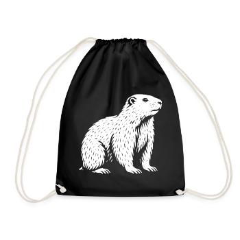 King of the Alpine Tranquility - Drawstring Bag - black - Front
