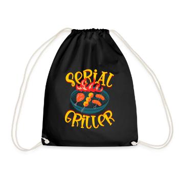 SERIAL GRILLER - Turnbeutel - Schwarz - Vorne