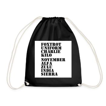Contre les nazis - Sac de sport léger - noir - Devant
