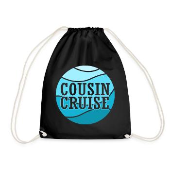 Cousins Kreuzfahrt Kreuzfahrtschiff - Turnbeutel - Schwarz - Vorne