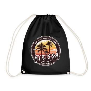 Mirissa Beach Sri Lanka Palmiers Design - Sac de sport léger - noir - Devant