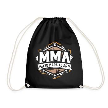 Logo MMA – Conception de combattant d’arts martiaux mixtes - Sac de sport léger - noir - Devant