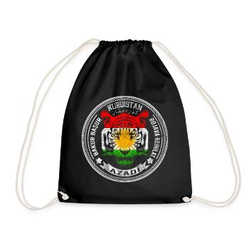 Drapeau du Kurdistan Bakur Bashur Rojava Rojhlt Newroz - Sac de sport léger - noir - Devant