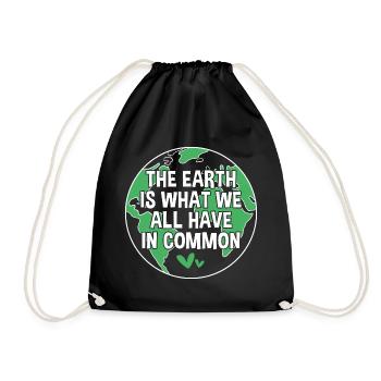 Earth Day - Turnbeutel - Schwarz - Vorne