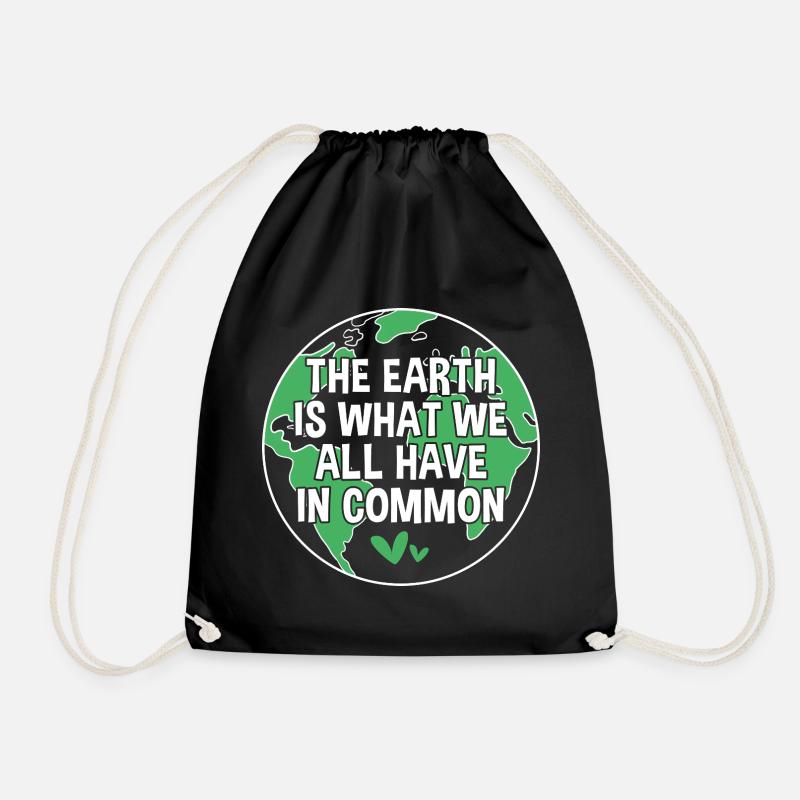 Earth Day - Turnbeutel - Schwarz