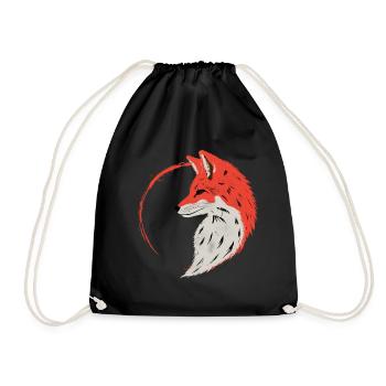 enso fox - Turnbeutel - Schwarz - Vorne